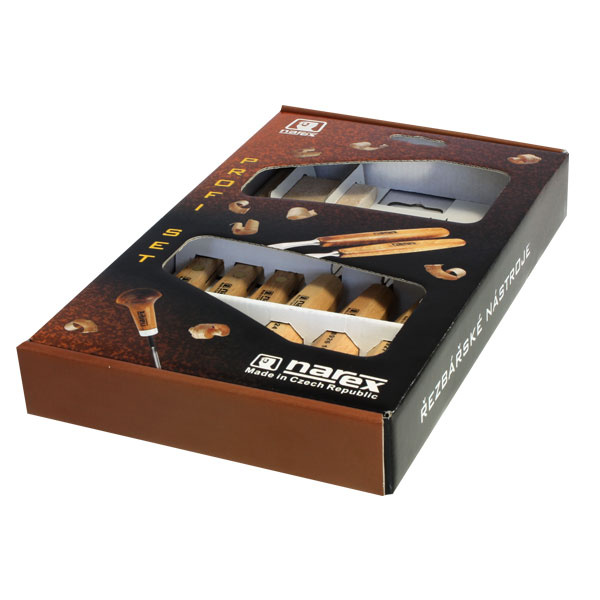 Набор из 3 резцов и 3 ножей NAREX Wood Line Standard в картонной коробке магазин являющийся официальным дистрибьютором лидеров рынка в России 