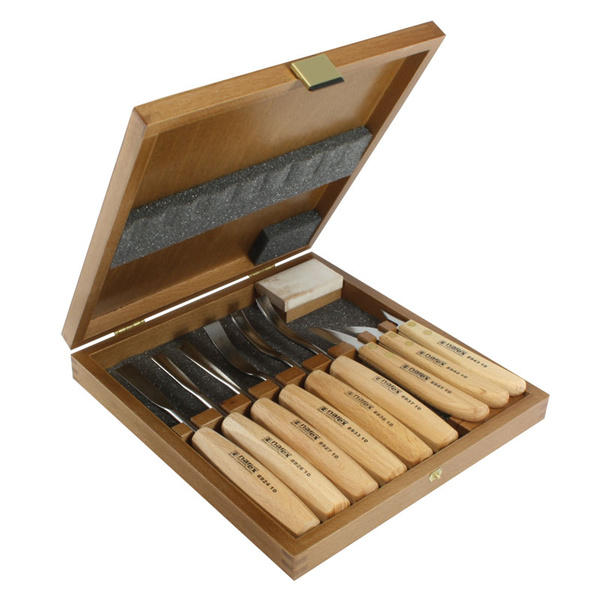 Набор из 6 резцов и 3 ножей NAREX Wood Line Standard в деревянном ящике магазин являющийся официальным дистрибьютором лидеров рынка в России 