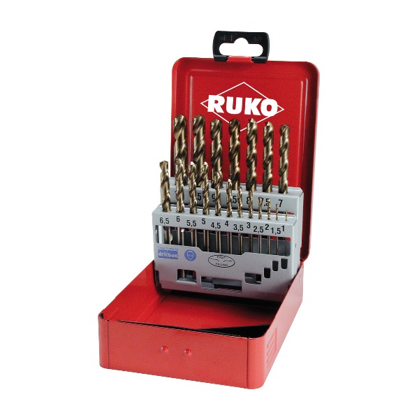 Набор из 19 сверл RUKO HSS-Co (1,0 - 10 мм) магазин являющийся официальным дистрибьютором лидеров рынка в России 