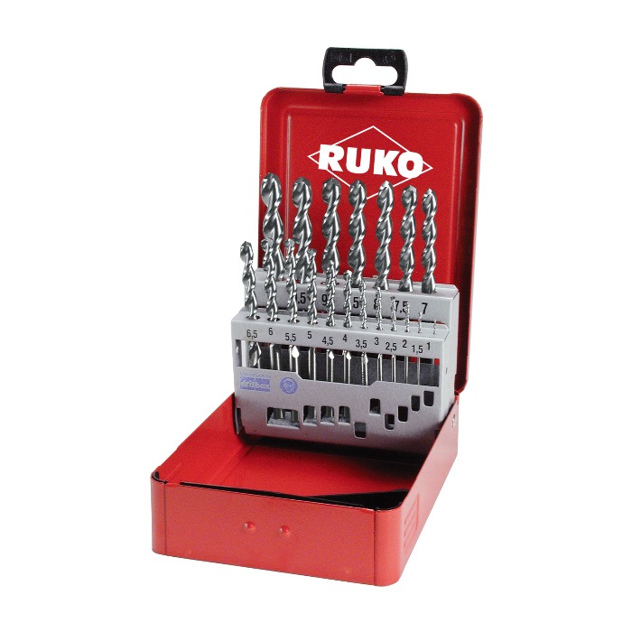 Набор из 19 сверл RUKO HSS-G TL 3000 (1,0 - 10 мм) магазин являющийся официальным дистрибьютором лидеров рынка в России 